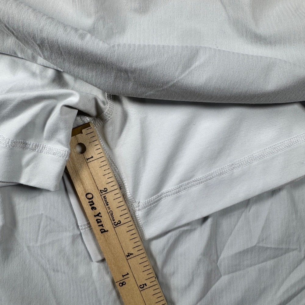 Lululemon Hotty Hot High-Rise Skirt White Gray Size 12 Tennis Running Skort - Picture 9 of 10